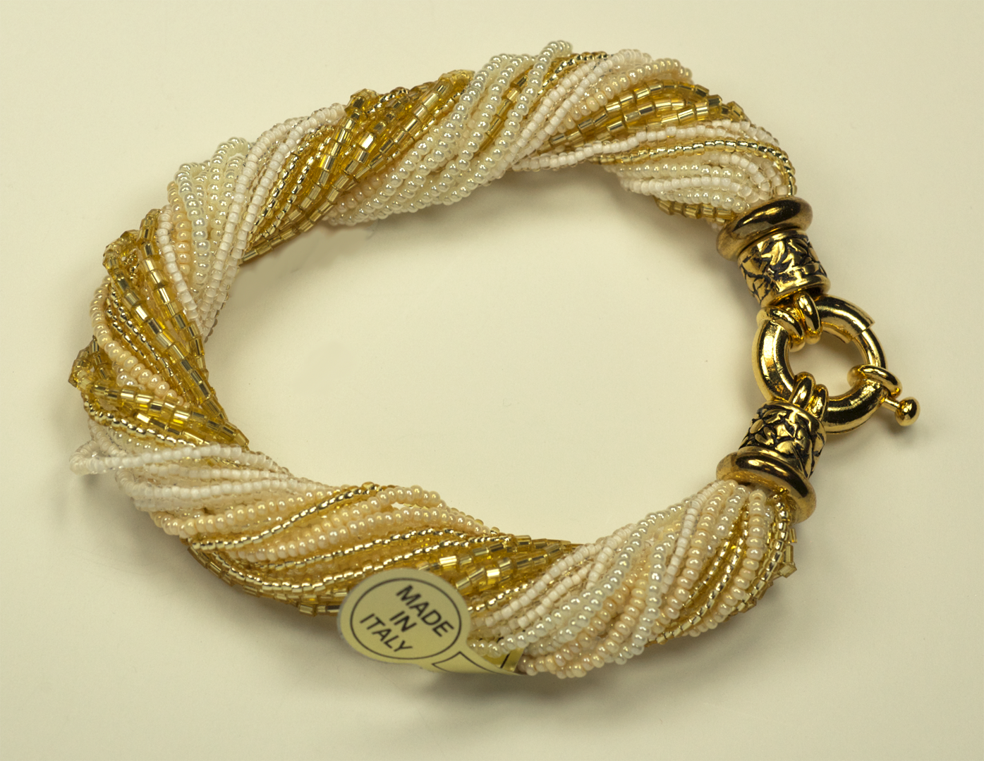 Italian Gl Bead Cream Bracelet Jewelry Fashion Italian Gl Bead Multi Strand Cream Colored Bracelets