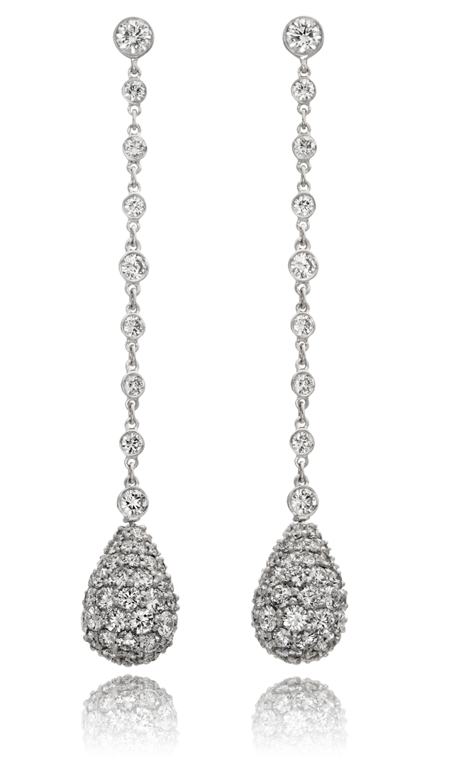 diamond drop earrings