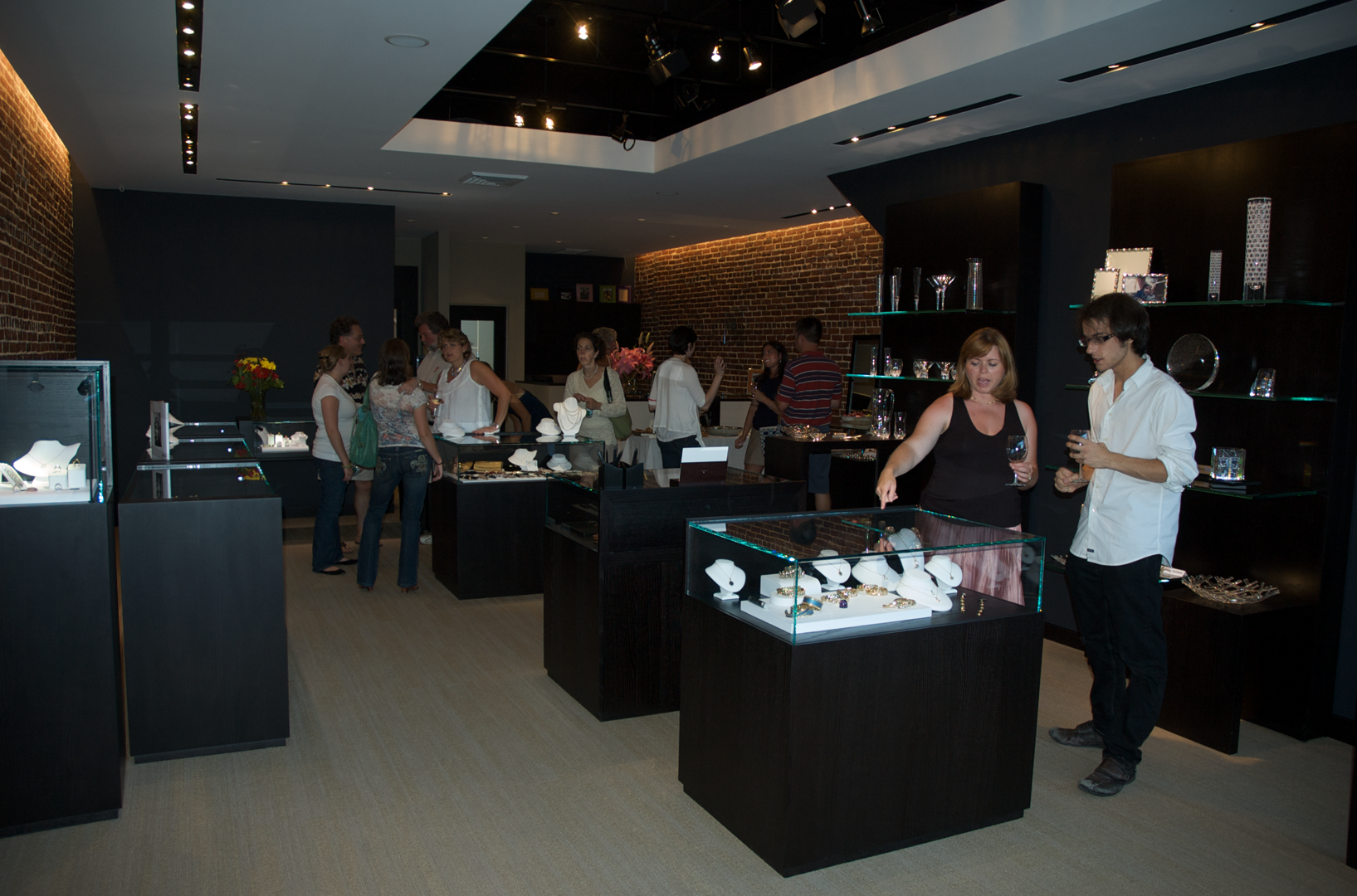 Thomas Michaels Designers, Inc. Gallery Interior at an Opening Thomas Michaels Designers, Inc. gallery interior at an opening