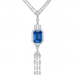 Deco Dream Sapphire and Diamond Necklace