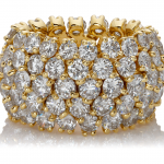 Diamond flexible ring in 18KT Yellow Gold