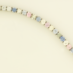 Pastel Sapphire in line bracelet