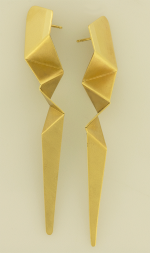 Large Origami Earrings copyrighted Nora Hattman-Michaels